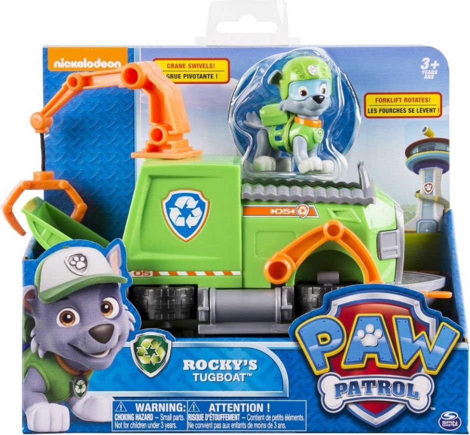 Psi Patrol Pojazd Z Figurk Spin Master Rocky S Tugboat