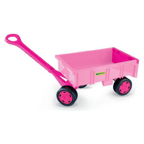 Różowy wózek przyczepa dla dziewczynek Wader