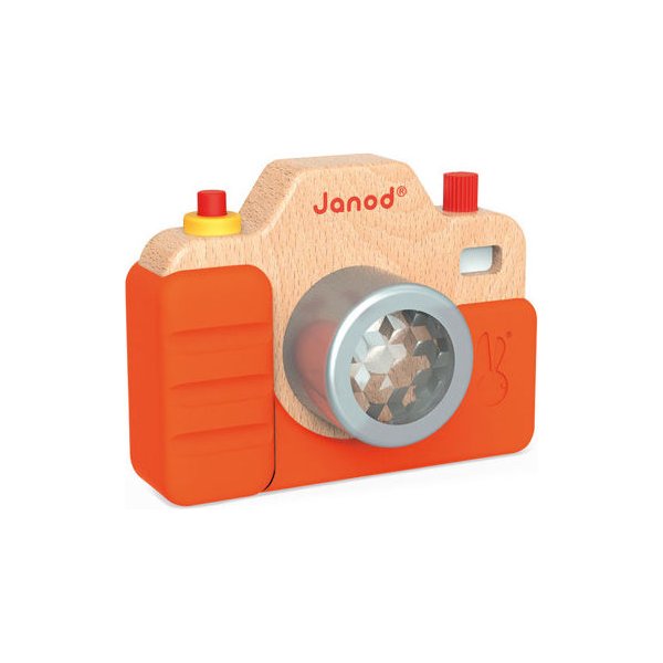 Drewniany aparat fotograficzny z dźwiękami Janod