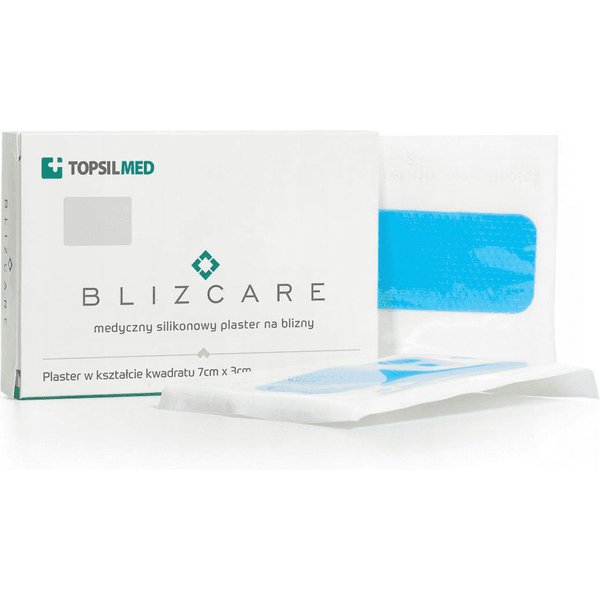 Plaster silikonowy na blizny po cesarskim cięciu 7x3cm 5szt. Blizcare