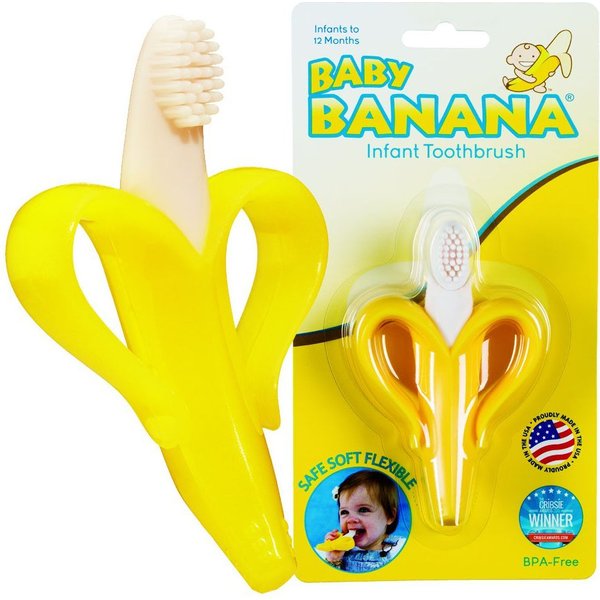 Szczoteczka Treningowa Baby Banana - banan żółty