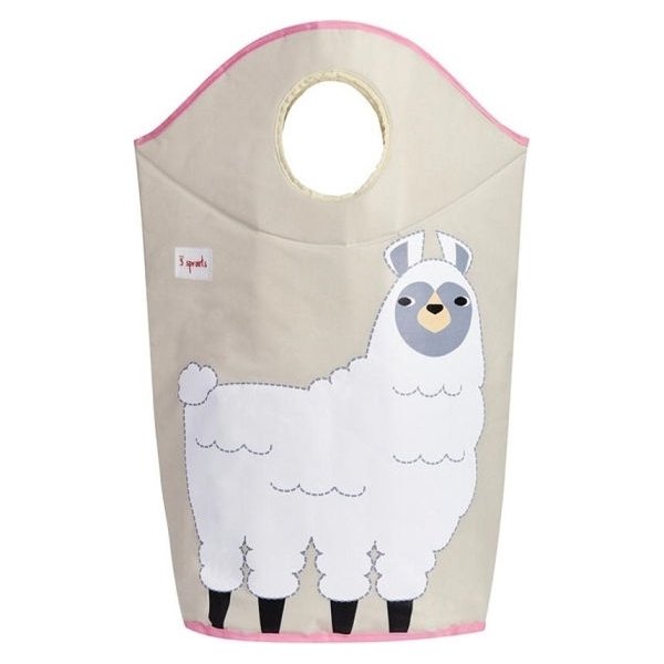 Kosz na pranie 3 Sprouts - Lama White