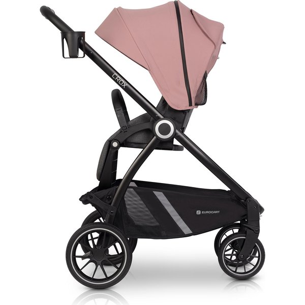 Wózek głeboko-spacerowy + torba 2w1 Euro-Cart - różowy