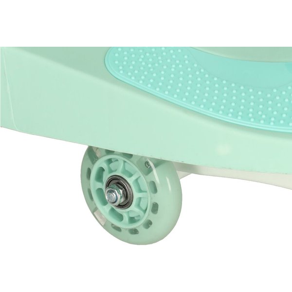 Jeździk grawitacyjny świecące koła LED - miętowy