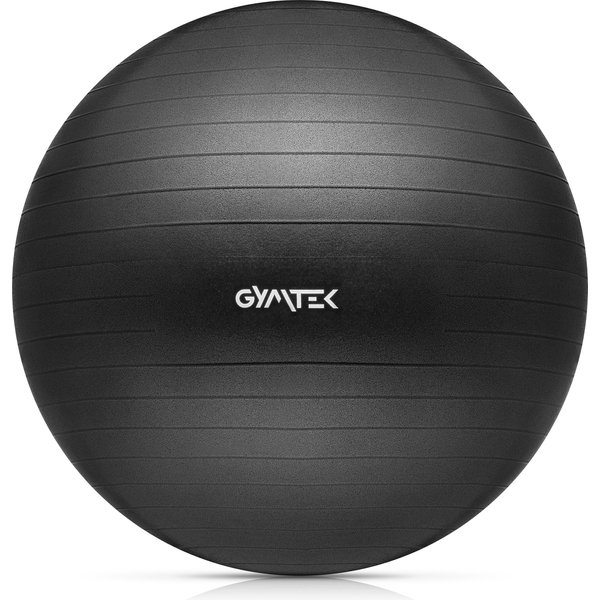 Piłka gimnastyczna 65cm + pompka Gymtek - czarna