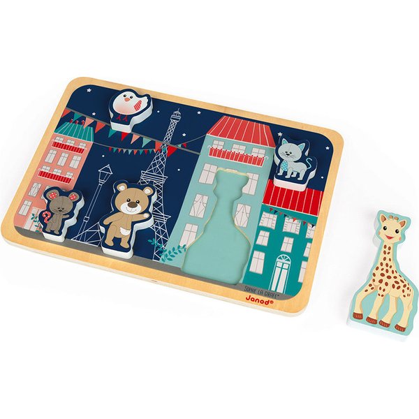Układanka Sophie La Giraffe Chunky 5el. Janod
