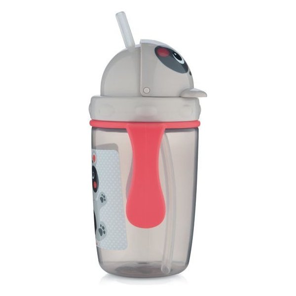 Kubek ze słomką 400ml Miś Canpol - beżowy