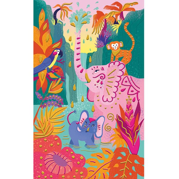 Zestaw kreatywny Malowanie farbami 3D Dżungla Janod