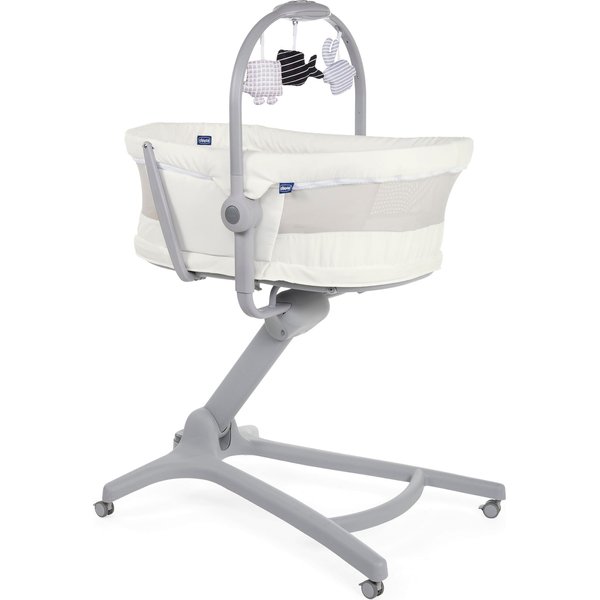 Leżaczek krzesełko Baby Hug Air 4w1 - white snow