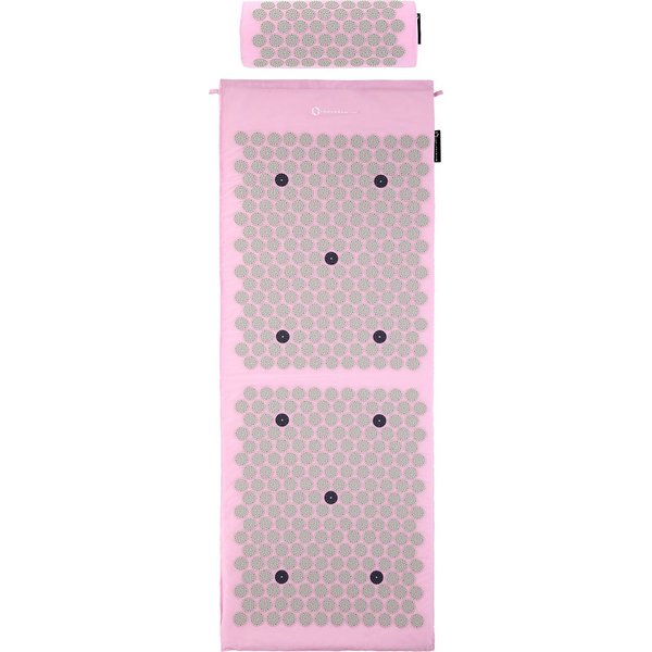 Zestaw do akupresury: mata + poduszka AKM04 HMS Premium - pink
