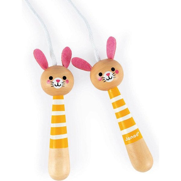 Skakanka z drewnianymi rączkami Janod - Zajączek