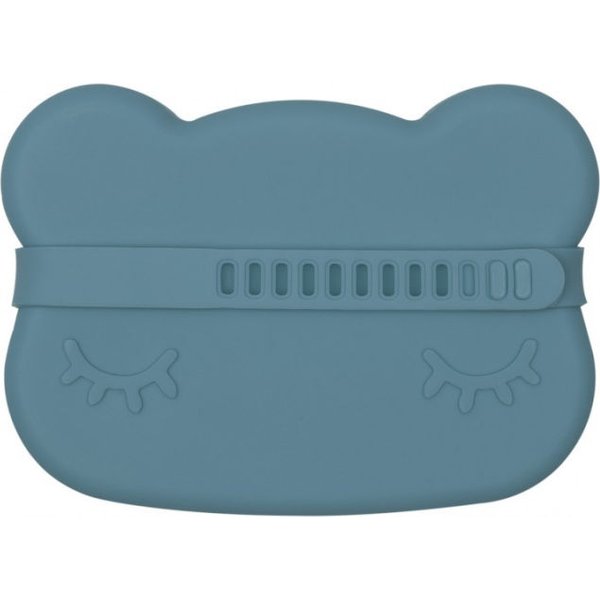 Miseczka silikonowa z pokrywką miś We Might Be Tiny - blue dusk