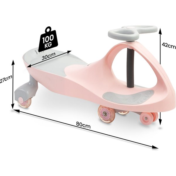 Jeździk grawitacyjny Spinner Toyz - różowy