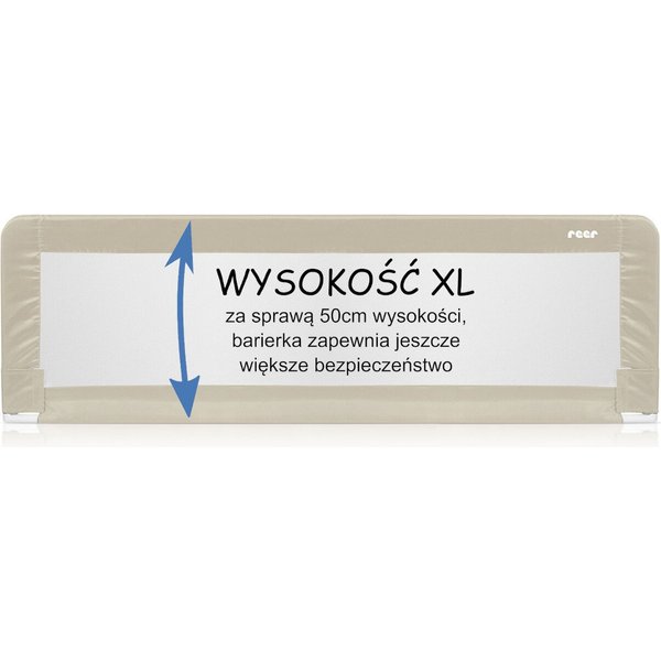 Barierka do łóżka Sleep'n Keep XL 150x50cm Reer - beżowy