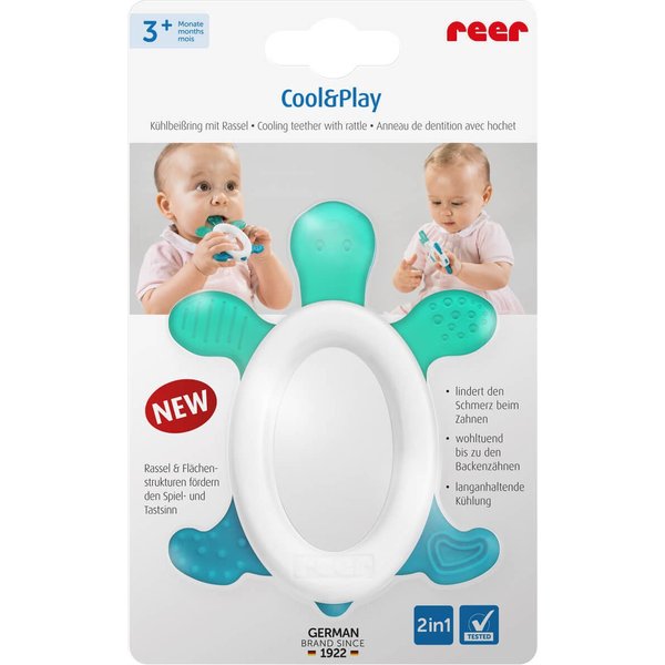Gryzak chłodzący na ząbkowanie Cool&Play Reer