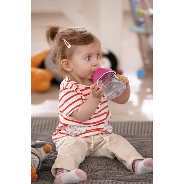 Kubek niekapek Picie bez rozlewania 260ml 12m+ Avent - różowy