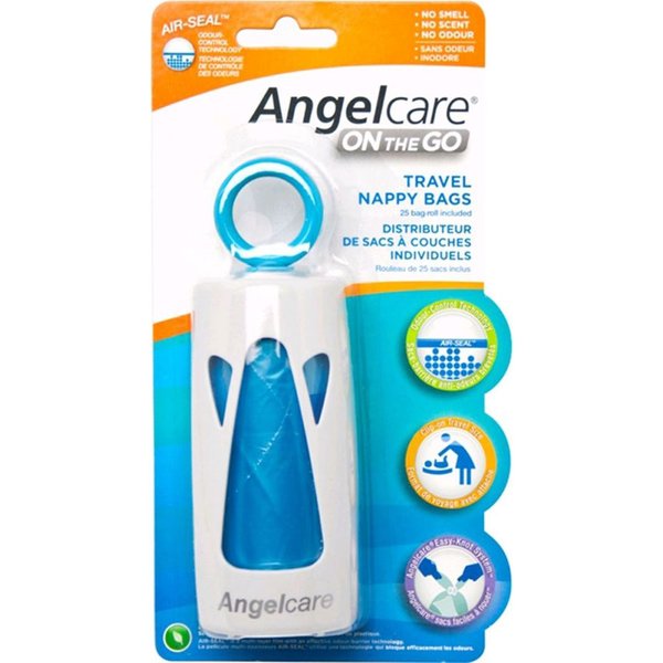 Woreczki na pieluchy z dozownikiem On The Go AngelCare