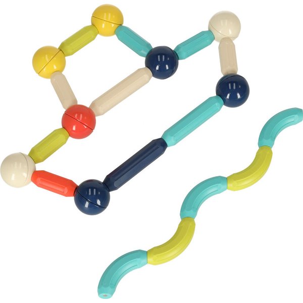 Klocki magnetyczne dla małych dzieci 64el.