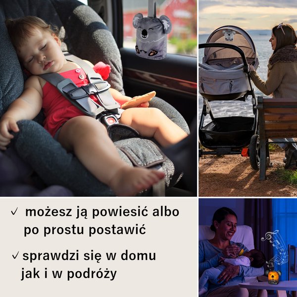 Lampka nocna LED z pozytywką i timerem RE-52451 Reer