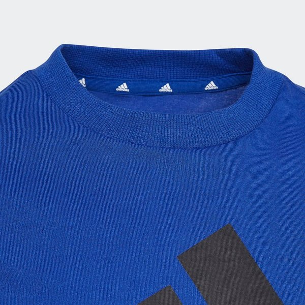 Koszulka juniorska Essentials Big Logo Adidas - niebieski