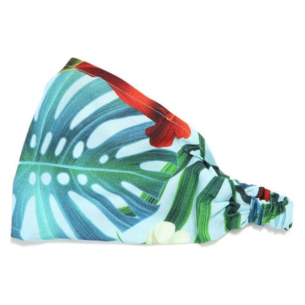 Bambusowa opaska La Millou - Blue hawaiian flowers