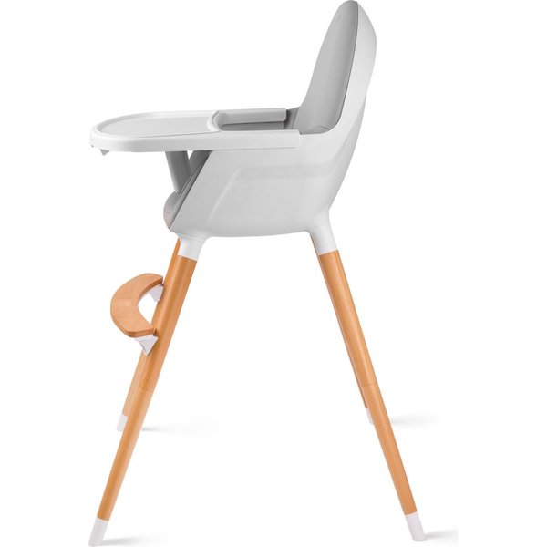 Krzesełko do karmienia 2w1 Fini Kinderkraft - szary