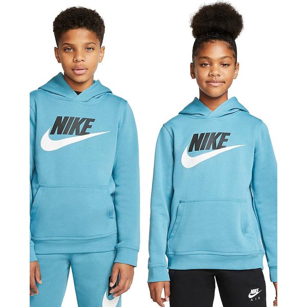 Bluza chłopięca z kapturem Sportswear Club Fleece Nike - błękitna