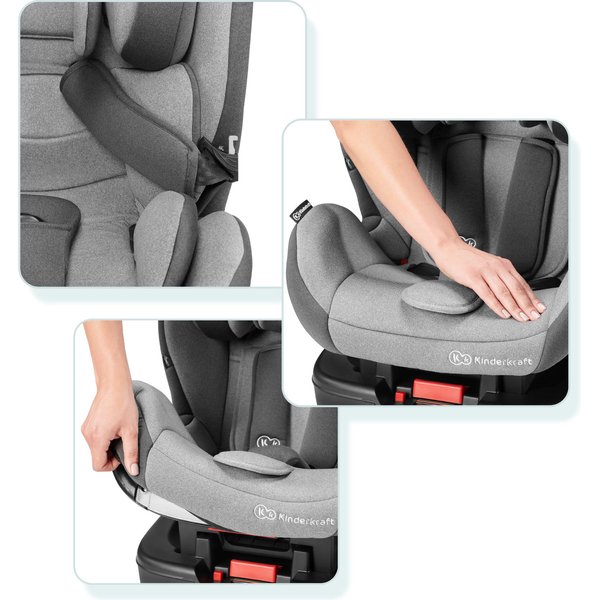 Fotelik samochodowy Vado 0-25 kg Kinderkraft - grey