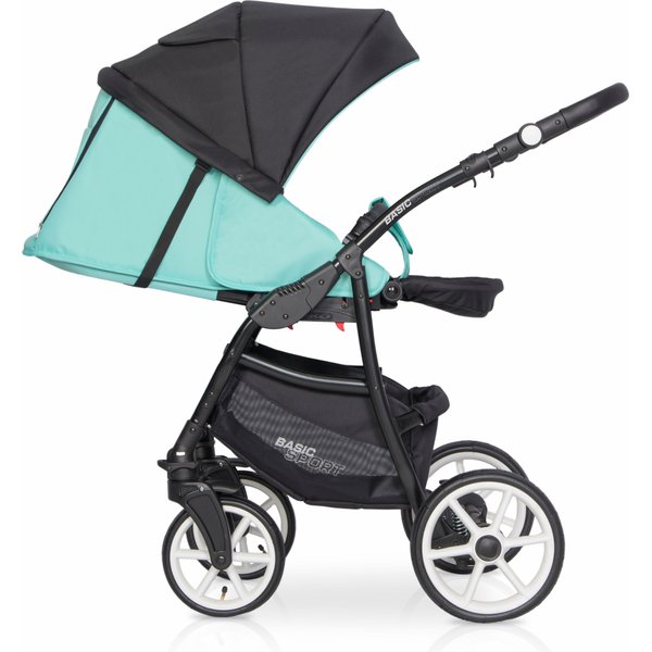 Wózek dziecięcy 2w1 z funkcją bujania Basic Sport Riko - Ceramic Green