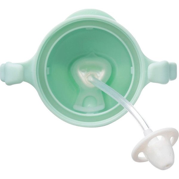 Innowacyjny niekapek bidon z obciążoną słomką 240ml B.Box - Pistachio