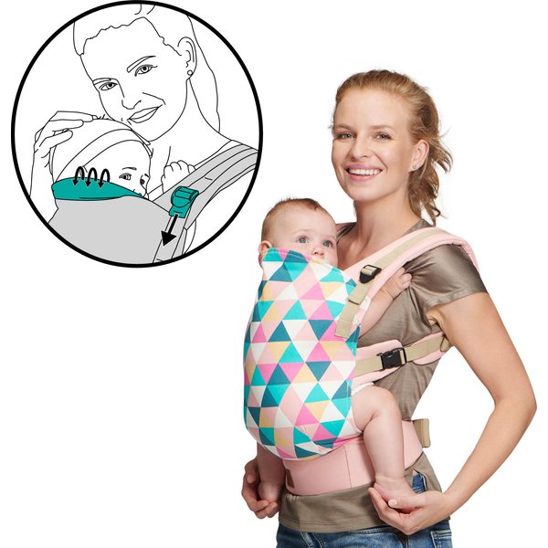Nosidełko Nino Kinderkraft - różowy