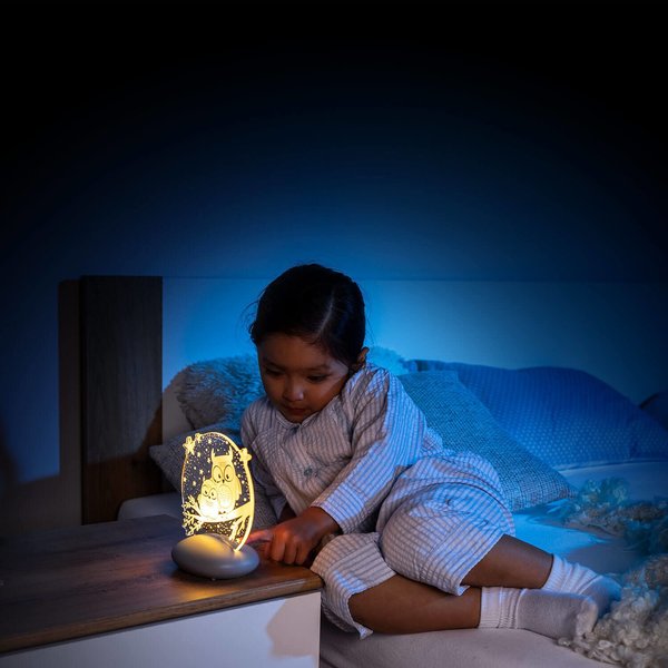 Lampka nocna LED na baterie 7 kolorów timer Reer - sowa