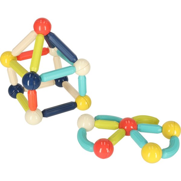 Klocki magnetyczne dla małych dzieci 64el.