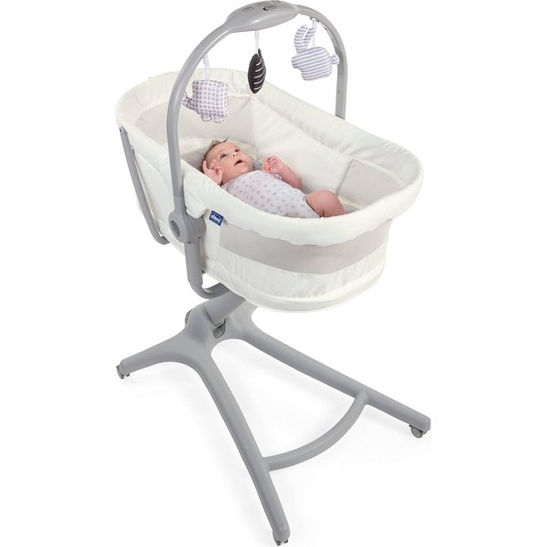 Leżaczek krzesełko Baby Hug Air 4w1 - white snow