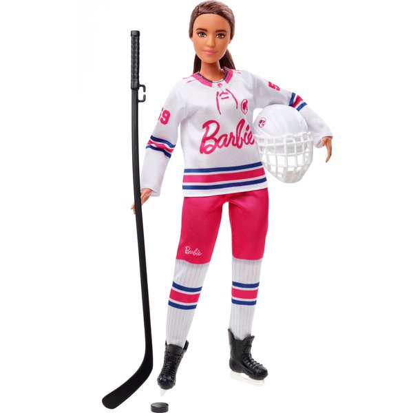 Barbie lalka sporty zimowe Mattel - hokeistka alpejska