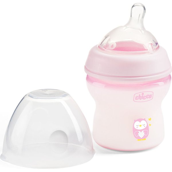 Butelka plastikowa Naturalfeeling 150ml 0+ Chicco - różowy