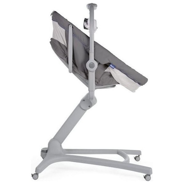 Leżaczek krzesełko Baby Hug Air 4w1 Chicco + materacyk piankowy Fiki Miki - dark grey