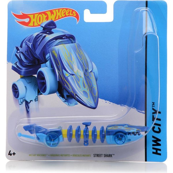 Samochodzik Mutant Hot Wheels - Street Shark blue