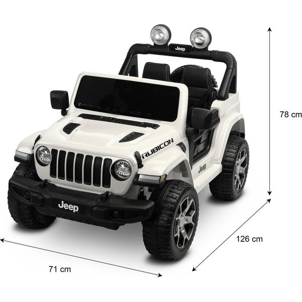 Terenowy pojazd na akumulator Jeep Rubicon Toyz by Caretero - black