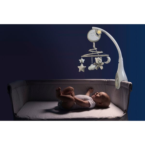 Łóżeczko dostawne next2Me i Karuzela Next2Dreams special edition Chicco - spectrum