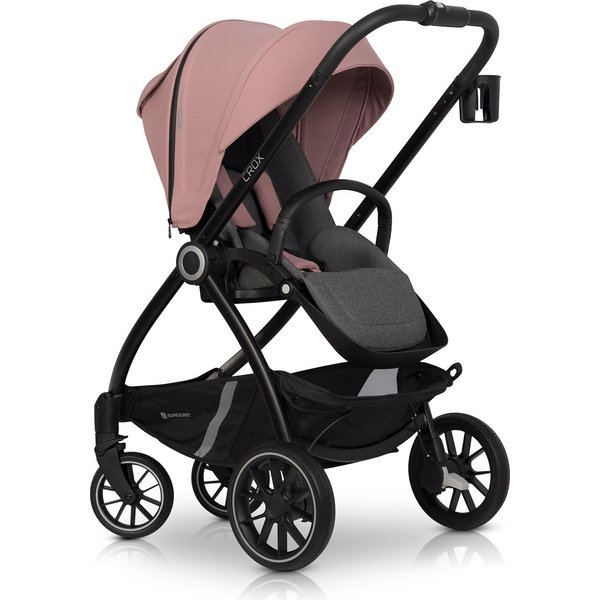 Wózek głeboko-spacerowy + torba 2w1 Euro-Cart - różowy