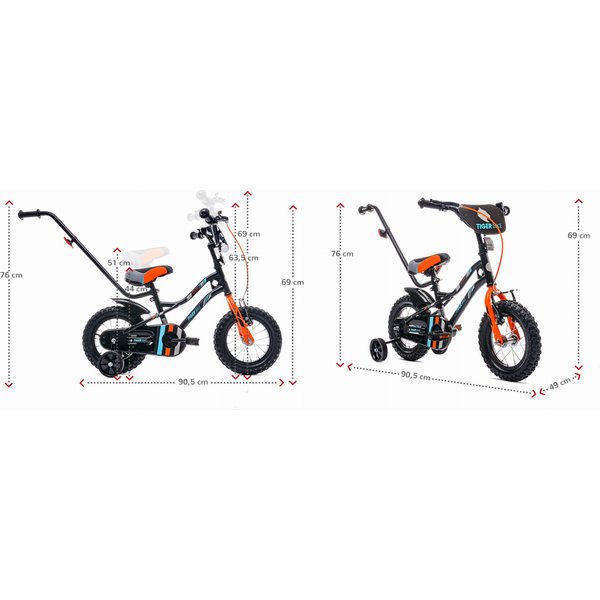 Rowerek dla dzieci z rączką 12