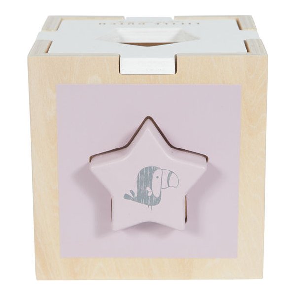 Sorter kształtów Zoo Little Dutch - różowy