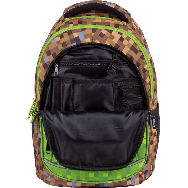 Plecak młodzieżowy Backup 4 Model A 26L Derform - zielono - brązowy