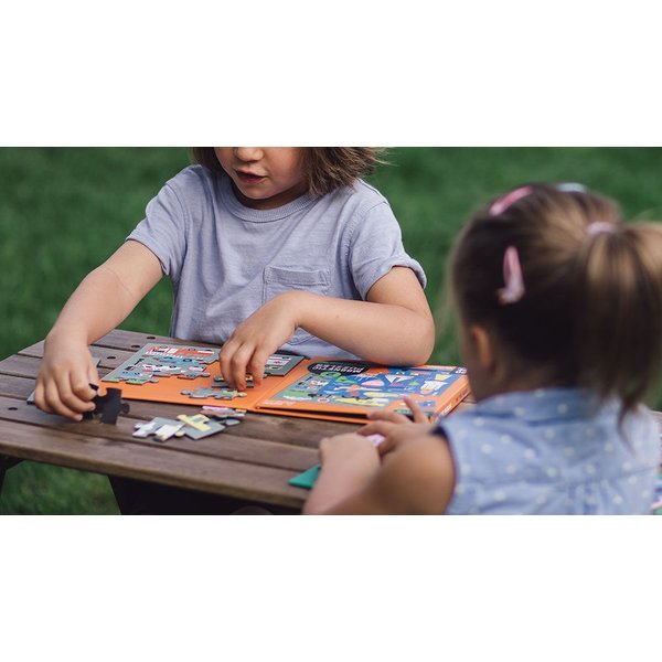 Puzzle magnetyczne 2w1 20el. 4+ Mudpuppy - środki transportu