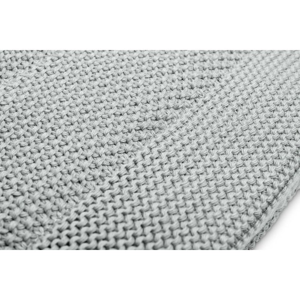 Komplet do łóżeczka dziergany z muśliną Sensillo - szary