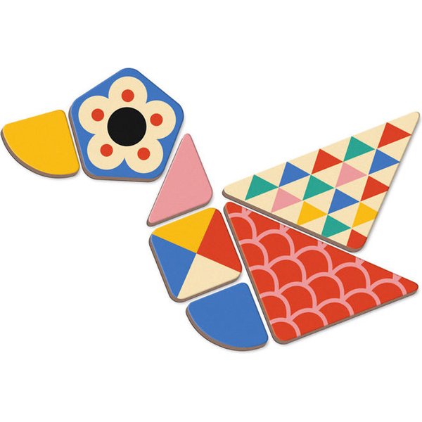 Magnetyczna układanka Magnetibook Janod - Kształty