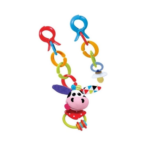 Grzechotka z klipsami Yookidoo - Krowa