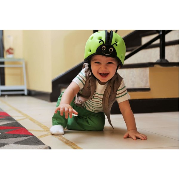 Kask ochronny do nauki chodzenia 7-24m Safehead - sowa różowy