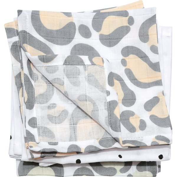 Chusteczki muślinowe bawełniane 7szt. Motherhood - ocelot łososiowy